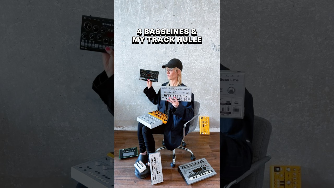 These four sound insane: Roland TB-303, Acidlab Bassline 3, Erica Synths and MAM MB33 #acidtechno