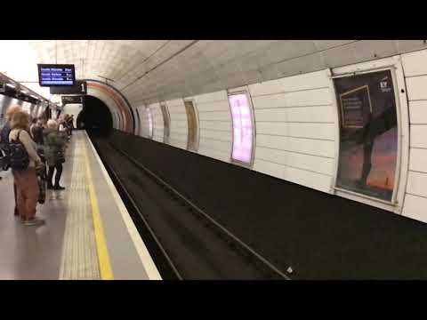 Slo-Mo Of A Metro Coming Into Haymarket Metro Station