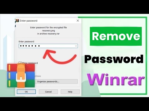 REMOVE PASSWORD FROM WINRAR FILES (2025)