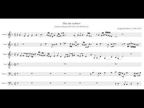 Josquin: Huc me sydereo a 6