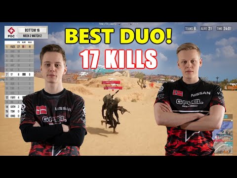 PGC 2021 - FAZE CLAN Gustav & Aitzy get 17 KILLS in a PRO GAME - Bottom 16 - MATCH 2 - December 6