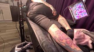 FPV Tattoo Session - LiveStream - Color Tattoo of Orchids