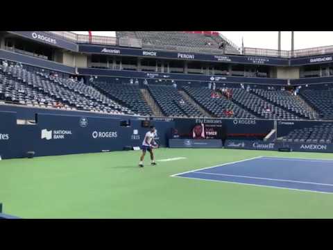 2018 Rogers Cup: Novak Djokovic Practice with Marián Vajda