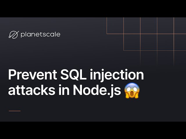 Thumbnail of How to Prevent SQL Injection Attacks in Node.js lesson