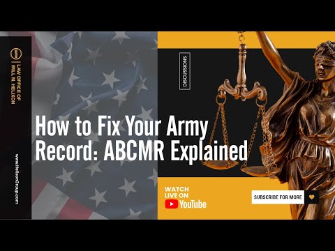 How to Fix Your Army Record: ABCMR Explained
