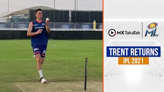 Trent Boult hits the nets post quarantine | बौल्ट की ट्रेनिंग मे वापसी | IPL 2021