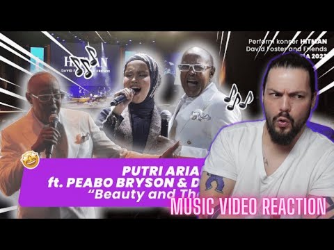 Putri Ariani ft. Peabo Bryson - Beauty and the Beast - First Time Reaction