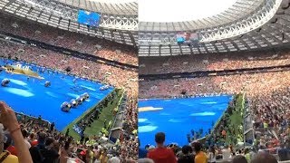 Suasana Stadion Luzhniki Moskow Jelang Final Piala Dunia 2018 Prancis vs Kroasia