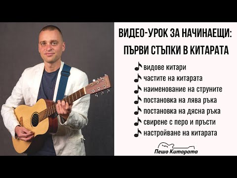 ????Урок по Китара за Начинаещи: Първи Стъпки