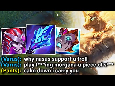 My team thought I was trolling with NASUS SUPPORT.. so I hard carried them all