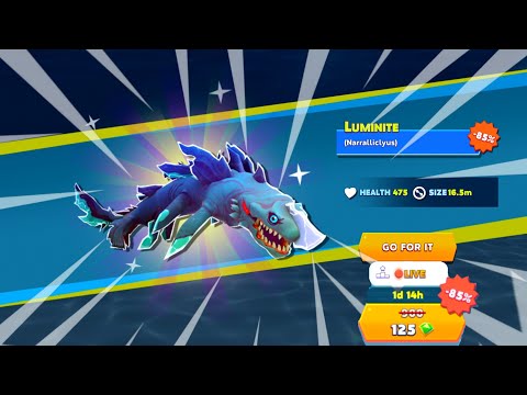 Got New Luminite 85% Off And New Luminite Shark 85% Off New 2024 - Hungry Shark Evolution