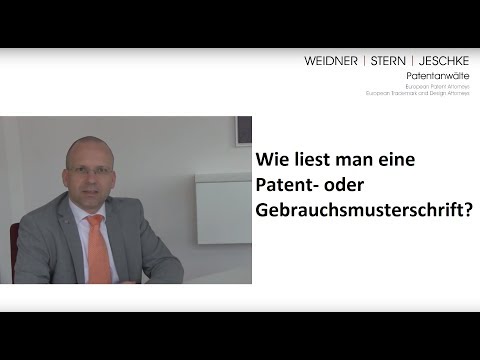 Wie liest man eine Patent- oder Gebrauchsmusterschrift? #Offenlegungsschrift
