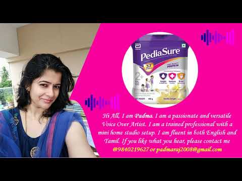 Padma Harikrishnan Voice Over Tamil Ad (PEDIASURE)