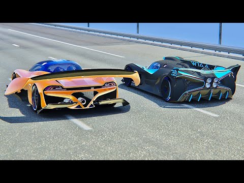 SSC Tuatara GTR vs Bugatti Bolide - Drag Race 20 KM