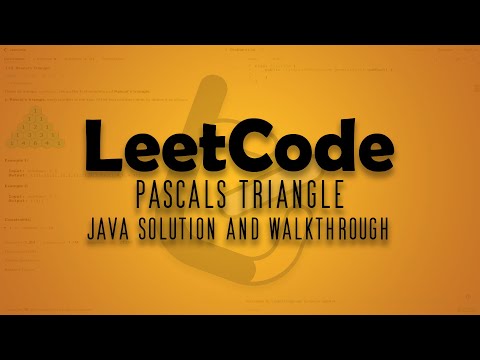 Leetcode Problem 118 Pascals Triangle Java Solution Walkthrough