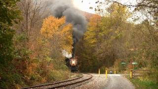 preview picture of video 'Western Maryland 734, Cumberland in October'