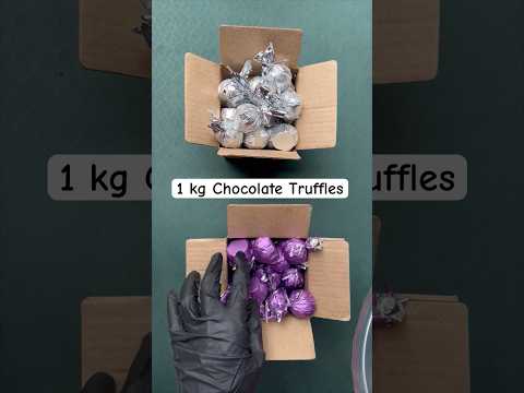 Pack chocolate truffles with me #darkchocolate #chocolatetruffles #chocolategift  #whitechocolate