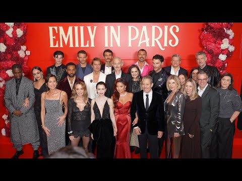EMILY IN PARIS season 5 red carpet world premiere- (Lily Collins, Darren Star, more)