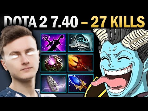 Queen of Pain Pro MID with 27 Kills and 1000 GPM - Dota 2 Gameplay