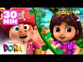 Dora On A Pirate Adventure With Piggies ‍ ️ Dora Saves Fairytale Land Marathon Dora Friends