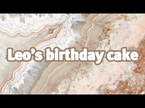 Leo’s birthday cake