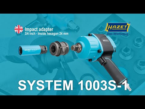 HAZET Impact adapter 1003S-1 ∙ Square, hollow 20 mm (3/4 inch) ∙ Inside hexagon profile