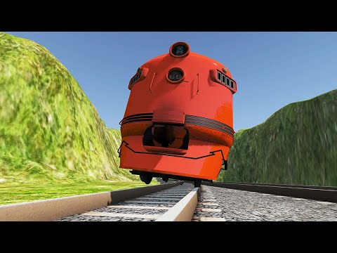 Railroad Switch Crash with Powerful Explosion