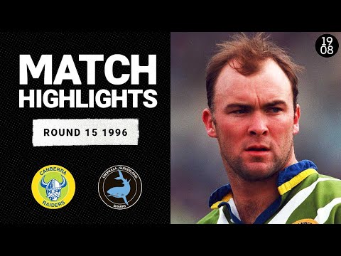 Canberra Raiders v Cronulla Sharks, Round 15, 1996 | Classic Match Highlights | NRL