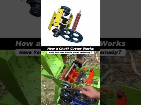 Chaff Cutter Mechanism Explained with 3D Animation #engineering #howitworks #engineeringdesign