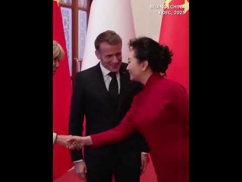 China's Xi greets French President Macron in Beijing
