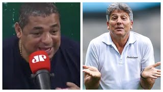 ‘Para mim, o Renato…’: Vampeta defende técnicos e polemiza ao falar de Renato Gaúcho