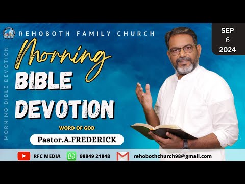 Morning Bible Devotion | 6 SEPTEMBER 2024 | DAY 396 | Pastor.A.Frederick | RFC