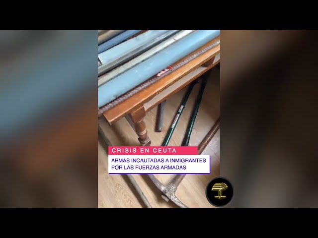 Ingente cantidad de armas incautadas a los inmigrantes en Ceuta en 10 días
