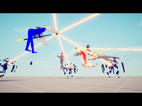 SUPER PEASANT SUMMONER vs DARK PEASANT SUMMONER  Totally Accurate Battle Simulator TABS