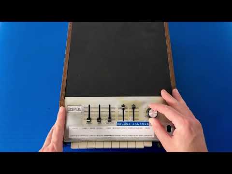 Univox SR-95 / Korg Minipops 7 - Analog Drum Machine 1970s - Black image 6
