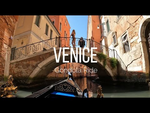 Venice - Italy - Gondola Ride 4K