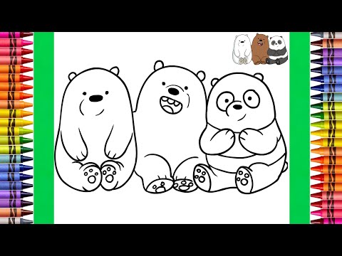 The Coloring Couple Presents: Coloring We Bare Bears | How to Color