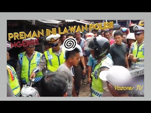 NGERI! GAK MAU DITILANG, PREMAN INI LAWAN POLISI!!