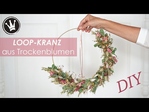 DIY Trend: Tie a Loop Wreath from Dried Flowers | Step-by-Step Instructions for Beginners |Dekoid...