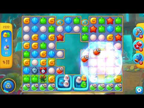 [FISHDOM Walkthrough] Level 7222 Hard (Qua màn - Fishdom)