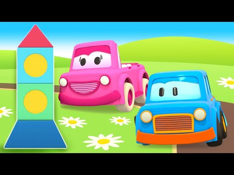 Zeichentrick für Kinder - Schlaue Autos. Wir bauen eine Rakete. Zeichentrickfilm auf Deutsch.