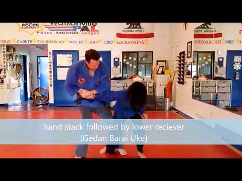 Why do karate-ka stack hands? (bunkai)