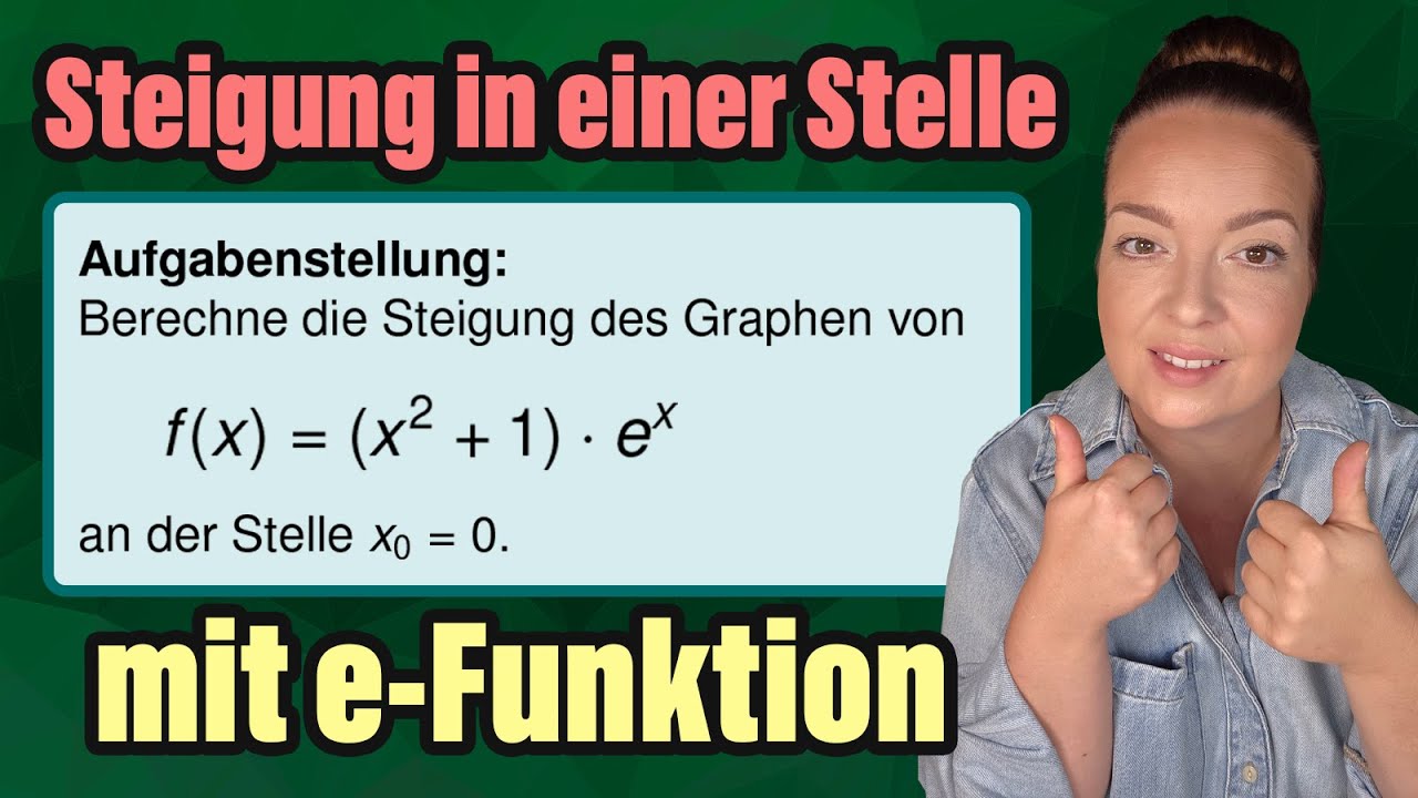Steigung in einer Stelle x0 berechnen - Ableitung, Tangentensteigung, momentane Änderungsrate