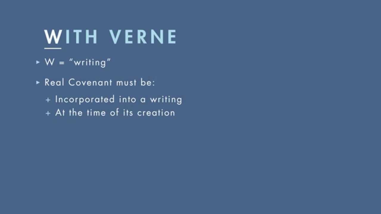 Property Law tutorial: Restrictive Covenants - Part I | quimbee.com