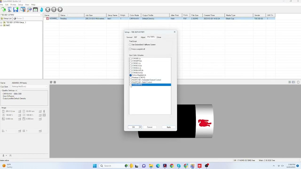 ColorPrint & PCS Software: Creating Spot Library