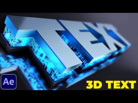 Element 3D Text Tutorial in After Effects | 3D Text Animation in Element 3D