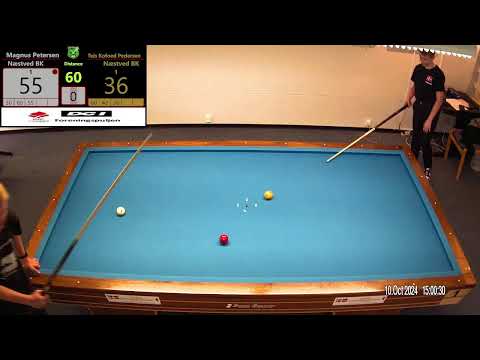 Kæmpe opgør Teis Kofoed Pedersen fra Næstved BK Mod Magnus Petersen fra Næstved BK