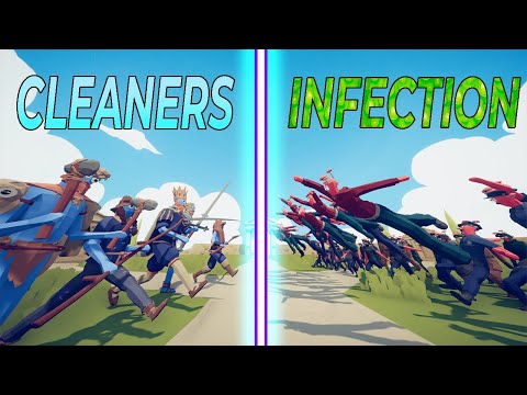 CLEANIES vs INFECTIONS - Totally Accurate Battle Simulator | TABS
