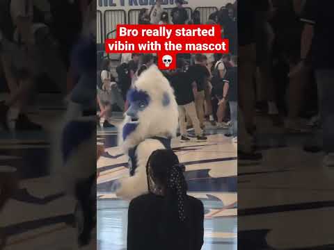 Bro the mascot started vibin🔥😎 #school #shorts
