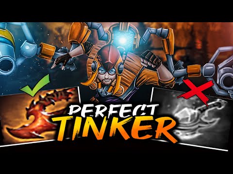 The PERFECT TINKER 0 Death! Overwhelming Blink instead Arcane Blink Dota 2 7.29b Patch.